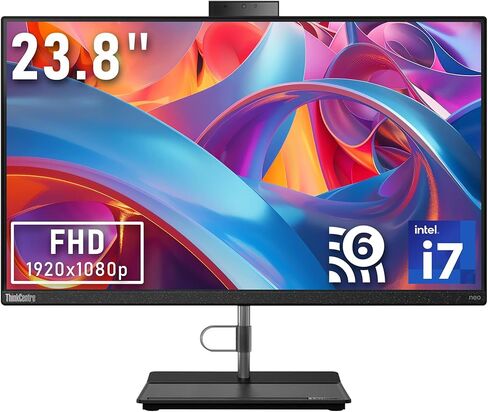 كمبيوتر لينوفو ثينك سنتر نيو 30A الكل في واحد، شاشة 23.8 بوصة فل اتش دي، انتل i7-13620H، ذاكرة الوصول العشوائي 16 جيجا، 512 جيجا اس اس دي، انتل الترا اتش دي جرافيك، كاميرا ويب اتش دي، واي فاي 6، ويندوز 11، اسود (متجدد) in Kuwait