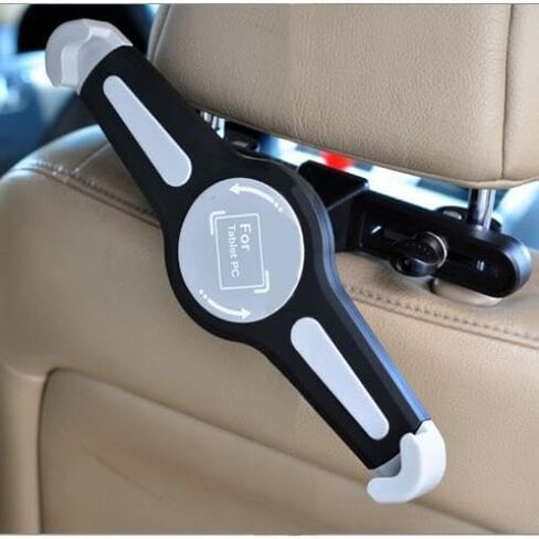 Car Headrest Mount Holder Seat Back Compatible with Amazon Fire HD 10 Kids (13th Gen 2023)/Fire Max 11 (13th Gen 2023), Cradle Swivel Tablet Dock in Saudi Arabia