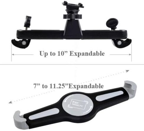 Car Headrest Mount Holder Seat Back Compatible with Amazon Fire HD 10 Kids (13th Gen 2023)/Fire Max 11 (13th Gen 2023), Cradle Swivel Tablet Dock in Saudi Arabia