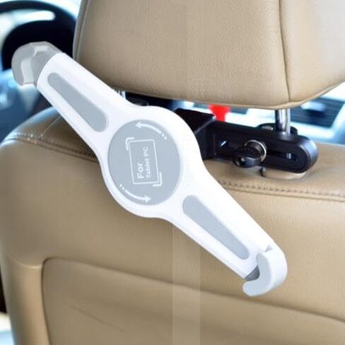 Car Headrest Mount Holder Seat Back Compatible with Amazon Fire HD 10 Kids (13th Gen 2023)/Fire Max 11 (13th Gen 2023), Cradle Swivel Tablet Dock in Saudi Arabia