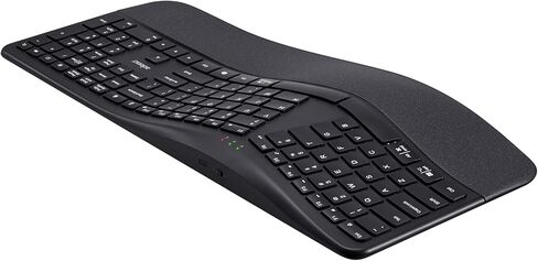 Adesso WKB-7500CB Wireless Ergonomic Keyboard and Mouse Combo with Copilot AI Hotkey Scissor Switch Keys Split Keyframe Design Adjustable DPI Optical Mouse for Windows Mac PC Laptop Black in Saudi Arabia