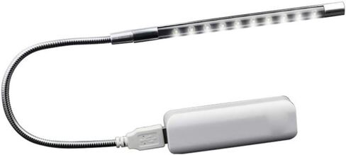 Uonlytech USB بالطاقة مصباح ليلي LED مستويات سطوع الرقبة للعين للاستخدام المكتبي والكمبيوتر المحمول والسرير الفضي in Kuwait