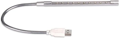 Uonlytech USB بالطاقة مصباح ليلي LED مستويات سطوع الرقبة للعين للاستخدام المكتبي والكمبيوتر المحمول والسرير الفضي in Kuwait