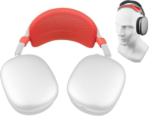SOULWIT Headband Pressure Relief Pad for AirPods Max, Improved Ergonomic and Lightweight Headstrap Cover Protector - Black(1.0 Gen) in Saudi Arabia