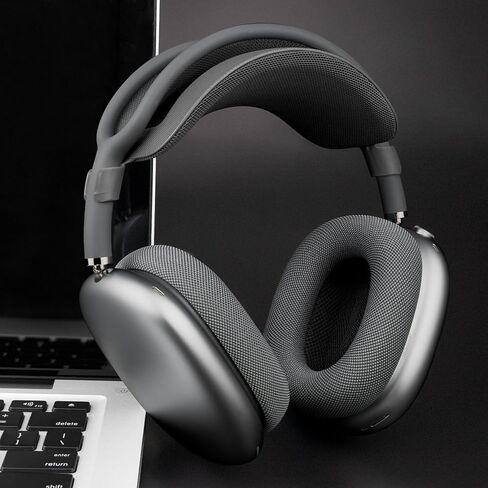 وسادة تخفيف الضغط على عصابة الرأس من SOULWIT لأجهزة AirPods Max، واقي غطاء حزام الرأس مريح وخفيف الوزن - أسود (الجيل الأول) in Kuwait