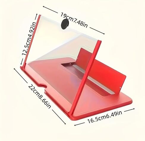 2026 Phone Screen Magnifier Stand, Foldable 3D HD Ultra Definition Screen Magnifier for Cell Phone Stand for Movies, Videos & Gaming, Supports All Smartphones in Saudi Arabia