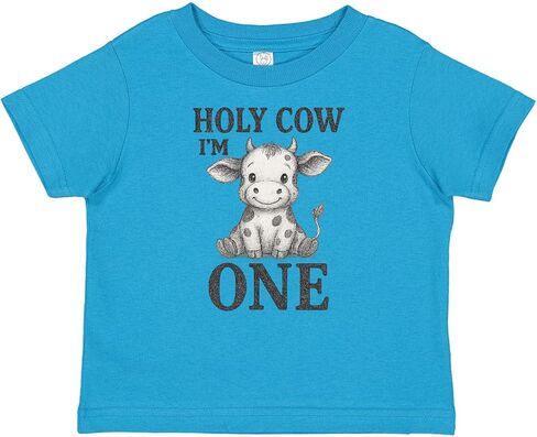 تي شيرت Inktastic Holy Cow I'm 1 عيد ميلاد الطفل in Kuwait