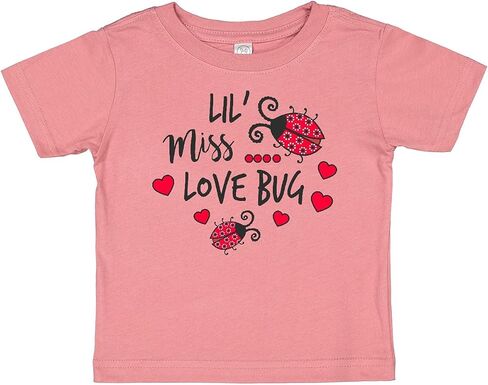 تي شيرت الأطفال Inktastic Lil Miss Love Bug مع Lady Bug وHearts Baby in Kuwait