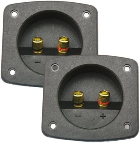2Pcs DIY Car Stereos 2 Way Speaker Box Terminals Spring Cup Connectors Banana in Saudi Arabia