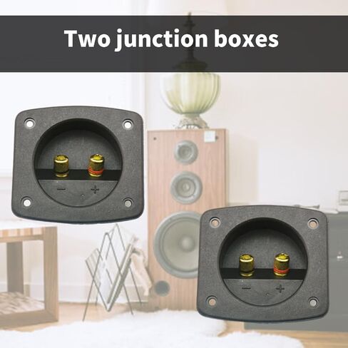 2Pcs DIY Car Stereos 2 Way Speaker Box Terminals Spring Cup Connectors Banana in Saudi Arabia