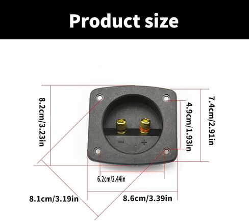 2Pcs DIY Car Stereos 2 Way Speaker Box Terminals Spring Cup Connectors Banana in Saudi Arabia