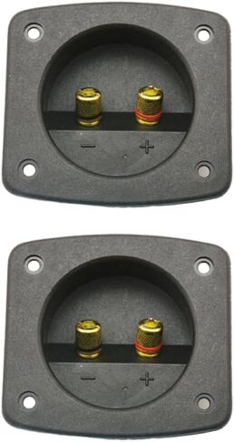 2Pcs DIY Car Stereos 2 Way Speaker Box Terminals Spring Cup Connectors Banana in Saudi Arabia