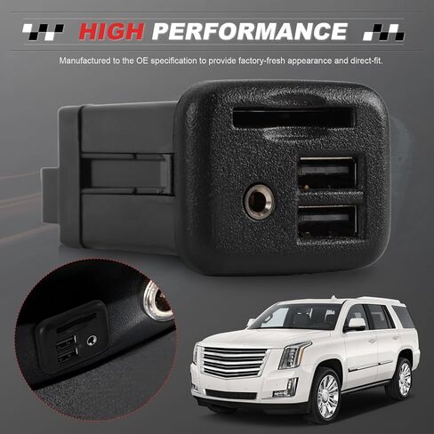 13519224 واجهة منفذ USB AUX جاك الصوت carplay صالح لسيلفرادو سييرا إسكاليد تاهو سوبربان يوكون مع فتحة للبطاقات SD in Kuwait