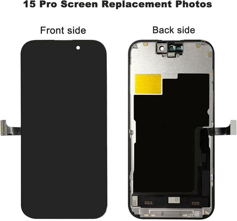لشاشة iPhone 15 Pro LCD بديلة 6.1 بوصة FHD COF LCD عرض 120 هرتز تعزيز 3D Touch IPS محول الأرقام مجموعة كاملة مع مجموعات أدوات الإصلاح، استبدال الشاشة (لـ A2848، A3101، A3102، A3104) in Saudi Arabia