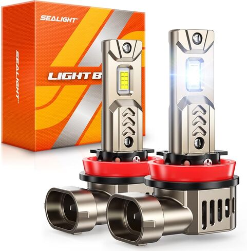 مصابيح إضاءة SEALIGHT H4 50,000LM فائقة السطوع 9003، مصابيح قيادة L2S صغيرة 1:1، لمبة مروحة تبريد HB2 25000 دورة في الدقيقة، IP68، تشغيل وتوصيل 3 دقائق، حزمة من 2 in Saudi Arabia