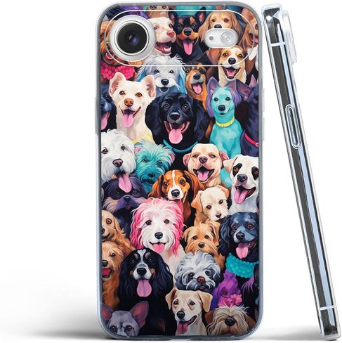 Compatible for iPhone 17 Pro Case, Aesthetic Retro 70s Orange Swirl Vintage Vibe Color Waves Art TPU Charm for Soft Protection Clear Case in Saudi Arabia