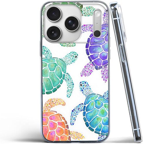 Compatible for iPhone 17 Pro Case, Aesthetic Retro 70s Orange Swirl Vintage Vibe Color Waves Art TPU Charm for Soft Protection Clear Case in Saudi Arabia