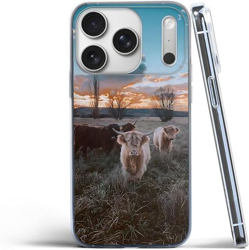 Compatible for iPhone 17 Pro Case, Aesthetic Retro 70s Orange Swirl Vintage Vibe Color Waves Art TPU Charm for Soft Protection Clear Case in Saudi Arabia
