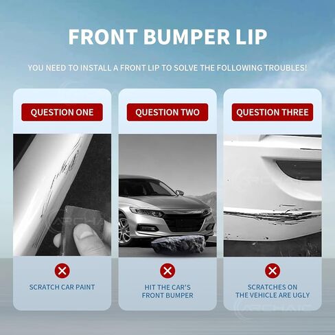 Archaic Front Bumper Lip Spoiler Compatible for 2020-2025 Toyota Corolla 4 Door Sedan [SE/XSE/Nightshade],Splitter Under Chin Spoiler Body Kit Corolla Accessories（NOT Fit LE Or XLE Model.） in Saudi Arabia
