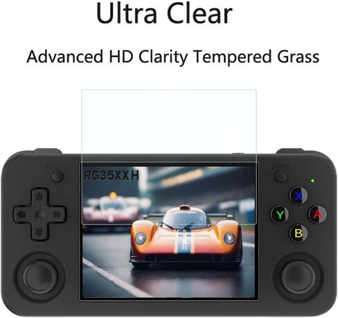 for RG35XX H Screen Protector, [2 Pack] HD Tempered Glass Film [9H Hardness] [Anti-Scratch] Compatible for GiipGoop Ayhgicxt Aivuidbs GameLo Anbernic RG35XX H Retro Handheld Game Console in Saudi Arabia