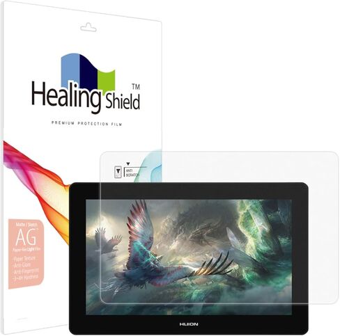Healing Shield Screen Protector for Huion KAMVAS Pro 16 (4K), Light Paper Texture Feel Matte Film, Scratch Resistant, Real Pen Touch Sensitivity-KamvasPro16-4knew in Saudi Arabia