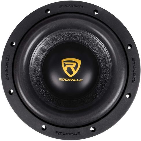 Rockville W8K9D2 2000W Peak and RMS 500W 8-in Car Audio Subwoofers Dual 2-Ohm، CEA Compliant، لأنظمة جهير المركبات، قطعتان in Kuwait