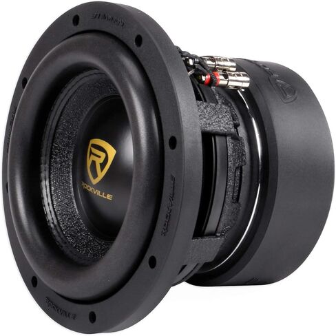 Rockville W8K9D2 2000W Peak and RMS 500W 8-in Car Audio Subwoofers Dual 2-Ohm، CEA Compliant، لأنظمة جهير المركبات، قطعتان in Kuwait