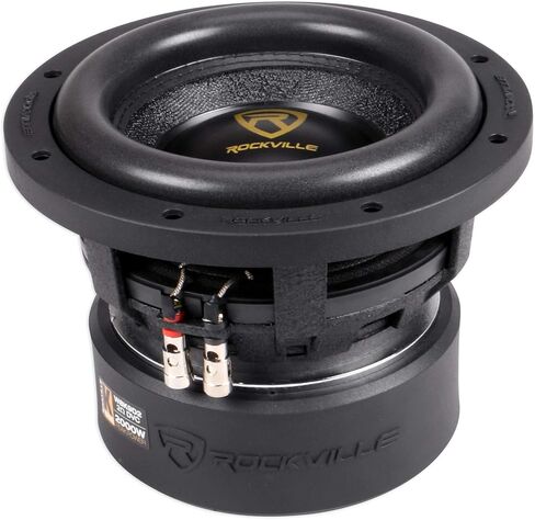 Rockville W8K9D2 2000W Peak and RMS 500W 8-in Car Audio Subwoofers Dual 2-Ohm، CEA Compliant، لأنظمة جهير المركبات، قطعتان in Kuwait