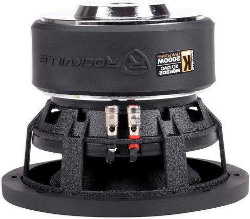 Rockville W8K9D2 2000W Peak and RMS 500W 8-in Car Audio Subwoofers Dual 2-Ohm، CEA Compliant، لأنظمة جهير المركبات، قطعتان in Kuwait