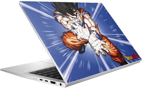 ملصق Skinit للكمبيوتر المحمول متوافق مع HP Elitebook 840 G7 - تصميم Dragon Ball Z Dragon Ball Z Goku Blast المرخص رسميًا in Kuwait