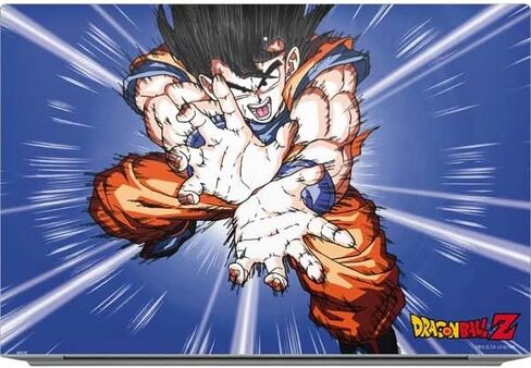 ملصق Skinit للكمبيوتر المحمول متوافق مع HP Elitebook 840 G7 - تصميم Dragon Ball Z Dragon Ball Z Goku Blast المرخص رسميًا in Kuwait