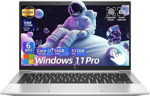 كمبيوتر محمول HP EliteBook 830 G7، شاشة لمس Windows 11 Pro، Intel Core i7-10610U، ذاكرة الوصول العشوائي 16 جيجابايت، 512 جيجابايت SSD، FHD (1920 × 1080) 13.3 بوصة، لوحة مفاتيح بإضاءة خلفية (متجددة) in Kuwait