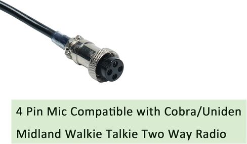 CB Microphone 4 Pin Mic Compatible with Cobra/Uniden/Midland Walkie Talkie Two Way Radio 2Pack in Saudi Arabia