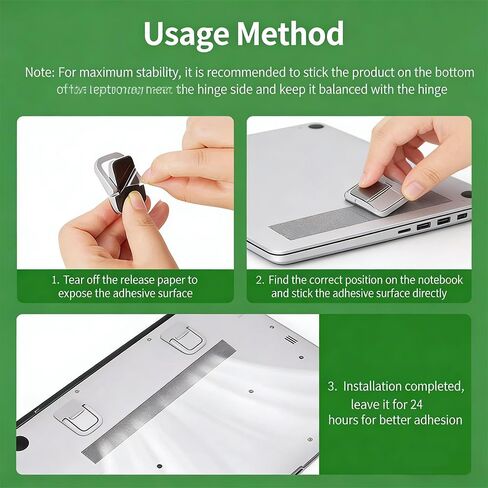 Portable Metal Laptop Stand, Anti-Slip & Lightweight Design for Desk Use, Ergonomic Height Adjustment for 10-15.6 Inch Laptops in Saudi Arabia