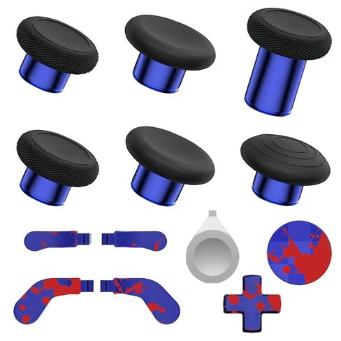 Elite Series 2 Gaming Controller Accessories Kit with Thumbsticks, D-Pads, Paddles, Trigger Buttons for Xbox Elite Series 2 Core (Blue) in Kuwait