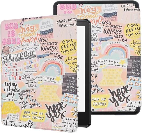 حافظة لجهاز Kindle Paperwhite مقاس 6.8 بوصات (الجيل الحادي عشر - 2021) وإصدار Kindle Paperwhite المميز، رائعة لمحبي الكتب، غطاء فوليو من جلد البولي يوريثان مع تنبيه/غفو تلقائي، فصل واحد فقط in Saudi Arabia