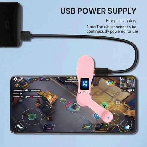 جهاز النقر التلقائي الذكي على الشاشة، جهاز النقر المستمر بالإصبع الذي يعمل بمنفذ USB، جهاز النقر المادي بسرعة قابلة للتعديل للألعاب، الإعجابات المباشرة، مهام المكافأة، هدية الخريف in Kuwait