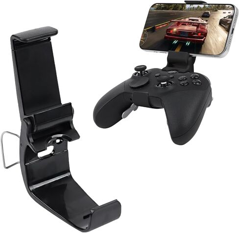 EasEasy Phone Mount Clip Compatible for Xbox Elite Series 2 Controller, Foldable Mobile Phone Holder for Xbox Controller Elite Series 2-Black in Saudi Arabia