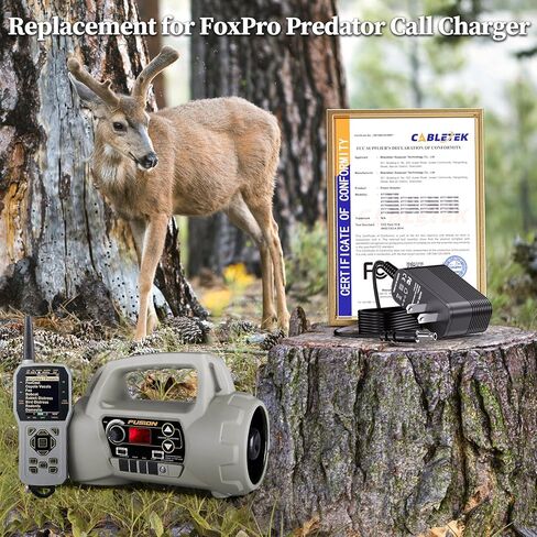 شاحن 12 فولت لشاحن Foxpro NIMH II FXNIMH FX AR4 NX4 NX3 FX5 FX3 Scorpion-X1A Firestorm Fury GX7 Fury2 Fusion Crossfire Hammerjack Buckpro FX7 Cabelas Outfitter AC محول in Kuwait