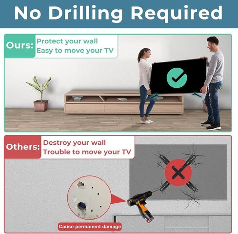 حامل قاعدة التلفزيون فقط لـ Vizio TV Lges D43N-E4، وليس لطرازات التلفزيون الأخرى، لاستبدال أقدام تلفزيون Vizio مع البراغي والتعليمات، سهل التركيب in Kuwait