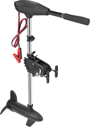 55lb Thrust Trolling Motor 8 Speed Electric Outboard Motor Kayak Motor with Adjustment 6-inch Extendable Handle, 30'' Shaft Length, LED Indicator, Transom Mounted for Kayak, Fishing Boat in Saudi Arabia