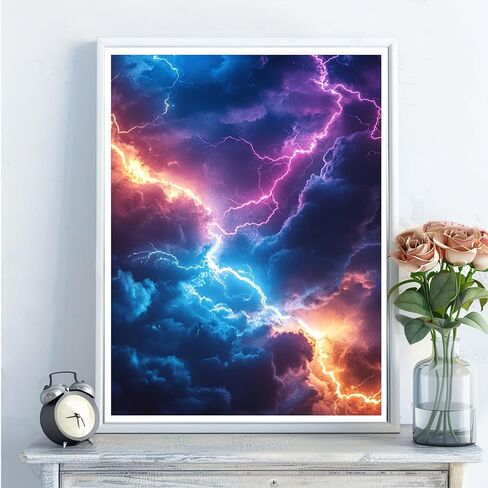 5D Diamond Art Kits for Adults - DIY Lighthouse Diamond Painting Kits, Full Round Drill - Crystal Embroidery Cross Stitch Craft for Wall Decor Christmas Gifts - 12x16 Inch A60 in Saudi Arabia