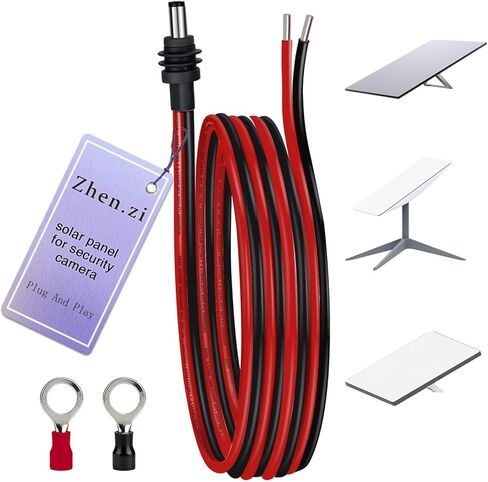 كابل أسلاك التوصيل الكهربائية DC5521 لـ Starlink Mini - 14AWG DC 5.5 مم × 2.1 مم قابس ذكر إلى سلك عاري سلك إصلاح مصدر الطاقة مفتوح النهاية، ملحقات كابل تمديد مقاوم للماء 3.3FT (1) in Kuwait