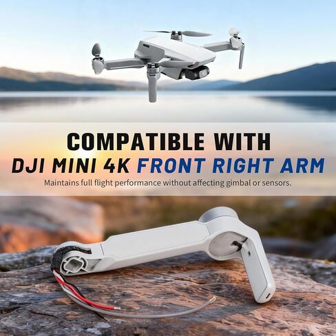 مجموعة ذراع محرك الطائرة بدون طيار Mini 4K، ذراع أمامي يمين بديل، متوافق مع قطع غيار DJI Mini 4K in Kuwait