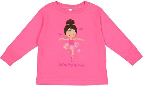 تي شيرت Inktastic Ballerina Tutu Princess للأطفال الصغار بأكمام طويلة in Kuwait