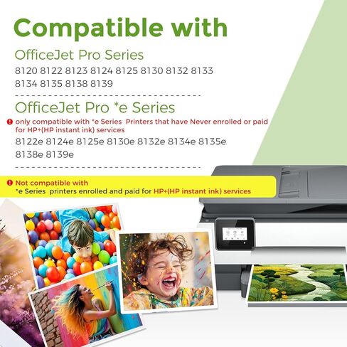 923 Ink Cartridge Compatible for HP Printers 923xl HP923 XL Combo Pack 8130e 8135e for HP 923e HP923XL Black Color to OfficeJet Pro 8138e 8139e 8125e 8122e 8124e 8120 Black Cyan Magenta Yellow,4-pack in Saudi Arabia