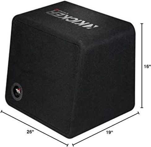 Harmony Audio Kicker 43VCWR122 12 بوصة CompR Series Sub 500W RMS حزمة صندوق مضخم صوت محمل بفتحات تهوية مع مضخم صوت Harmony HA-A800.1 ومجموعة أمبير in Kuwait