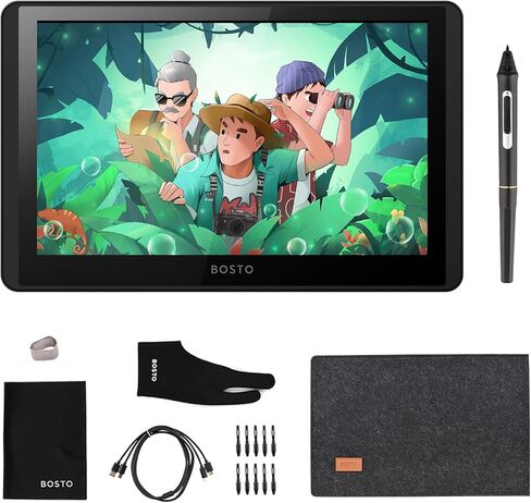 LCD Graphics Drawing Tablet Monitor 11.6inch HD Screen Vivid Color Digital Drawing Pad Pressure Sentitive Pen for Writing, Design in Saudi Arabia
