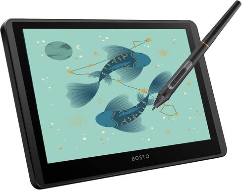 LCD Graphics Drawing Tablet Monitor 11.6inch HD Screen Vivid Color Digital Drawing Pad Pressure Sentitive Pen for Writing, Design in Saudi Arabia