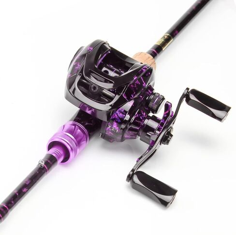 HAUT TON Baitcasting Fishing Reels,Snow Demon Beginner's Edition,Baitcaster Reel,17.64 Lbs Max Drag,7.2:1 Gear Ratio 4+1BB,Carbon Fiber Frame in Saudi Arabia